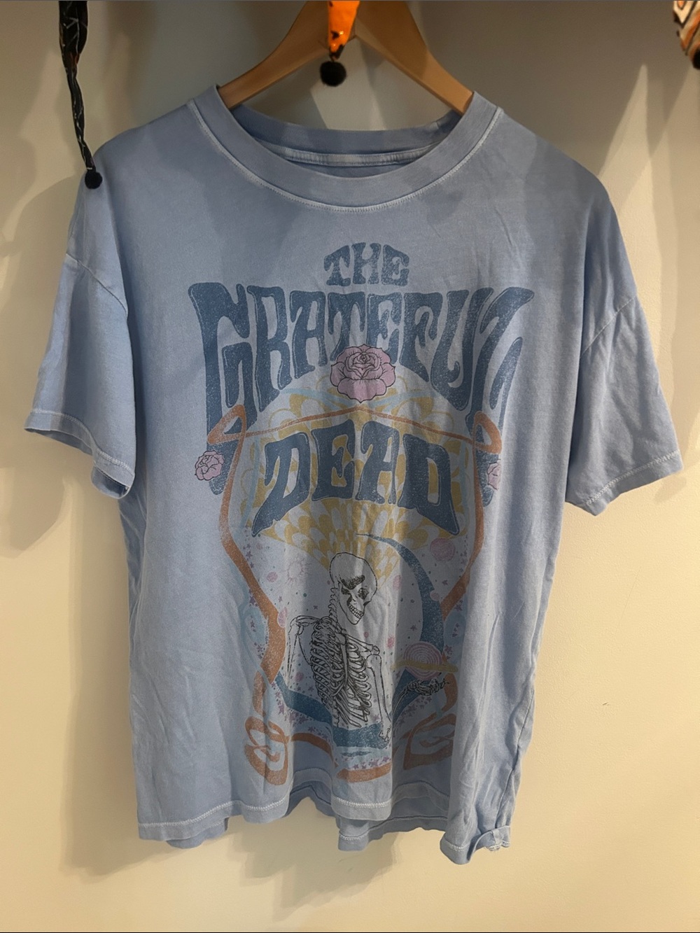 American Eagle Outfitters Light Blue Grateful Dead Graphic Tee